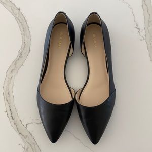 Cole Haan black Dorsey pointed toe flats